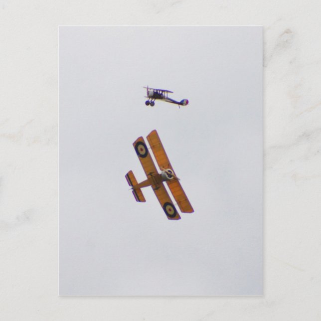Cartão Postal Caças Aliados da Primeira Guerra Mundial (Frente)