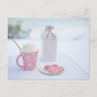 Cacau e Cookies em forma de coração são meus cartõ