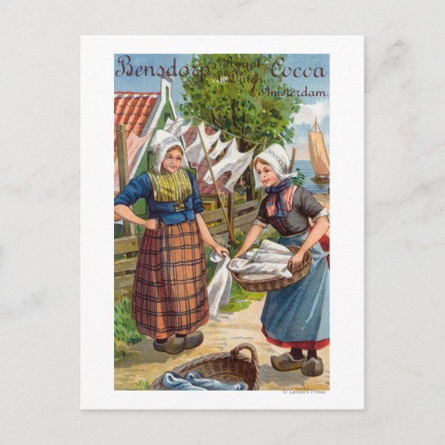 Cartão Postal Cacau Holandês Real de Bensdorp (Frente)