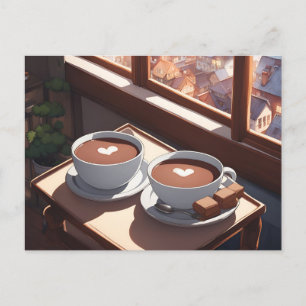 Cartão Postal Cacau quente, Posto