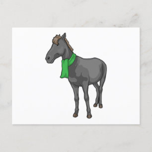 Cartão Postal Cachecol de cavalo