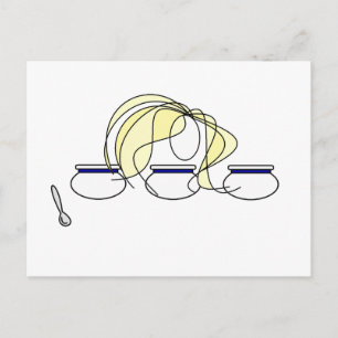 Cartão Postal Cachinhos dourados