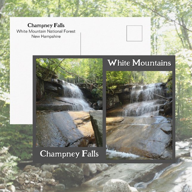 Cartão Postal Cachoeira Champney Falls White Mountains NH Fotos (Criador carregado)