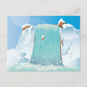 Cartão Postal Cachoeira de Gelo Ártico