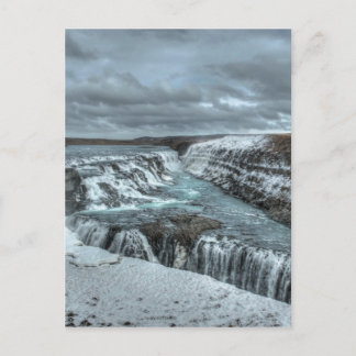 Cartão Postal Cachoeira de Gullfoss, Islândia