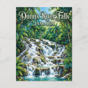 Cartão Postal Cachoeira do Rio Dunn Jamaica
