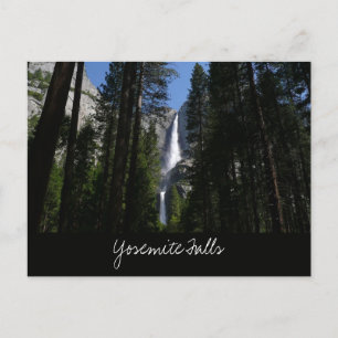 Cartão Postal Cachoeira e Florestas de Yosemite