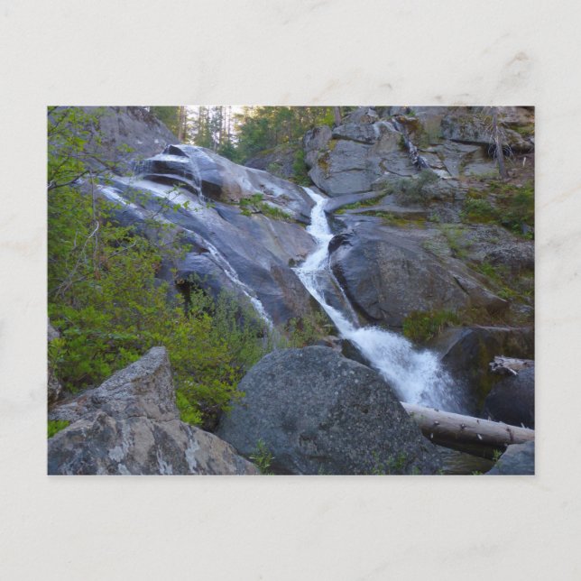Cartão Postal Cachoeira Ella no Parque Nacional de Sequoia (Frente)
