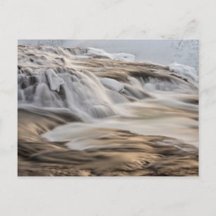Cartão Postal Cachoeira Godafoss, inverno, Islândia