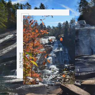 Cartão Postal Cachoeira Montanhas Blue Ridge High Falls Outono