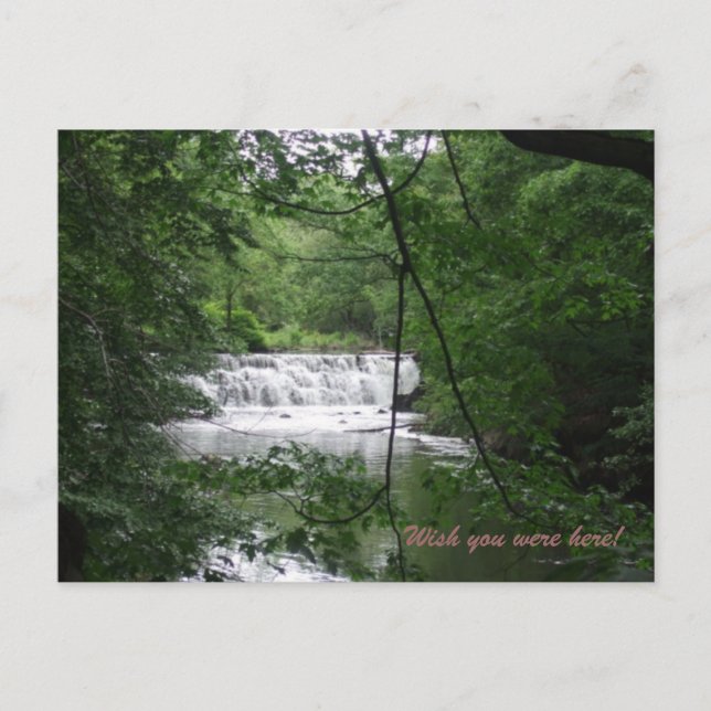Cartão Postal Cachoeira na natureza (Frente)