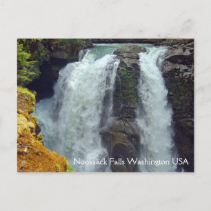 Cartão Postal Cachoeira Nooksack em Washington