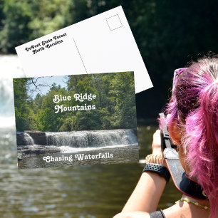 Cartão Postal Cachoeira North Carolina Blue Ridge Mountains