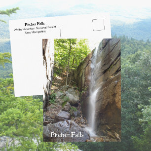 Cartão Postal Cachoeira Pitcher Falls White Mountains New Hampsh