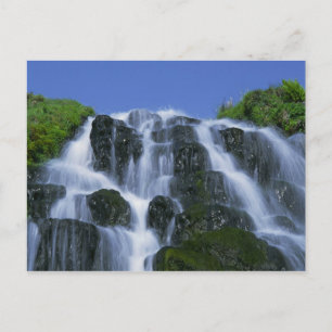 Cartão Postal Cachoeira, Portree, Ilha de Skye, Highlands,