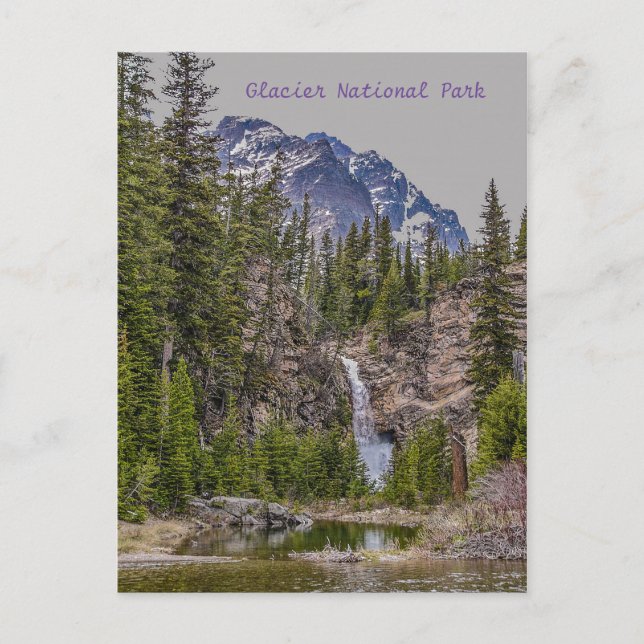 Cartão Postal Cachoeira Running Eagle na Primavera (Frente)