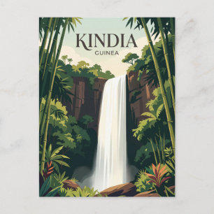 Cartão Postal Cachoeira Véu de Noiva (Voile de la Mariée) Guiné