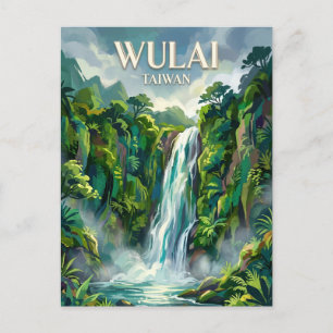 Cartão Postal Cachoeira Wulai Taiwan