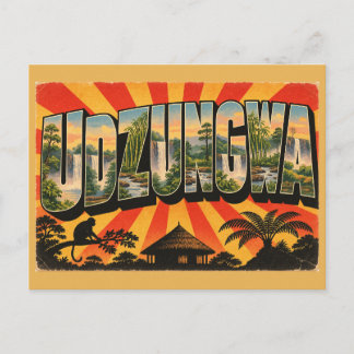 Cartão Postal Cachoeiras da Floresta Tropical de Udzungwa Primat