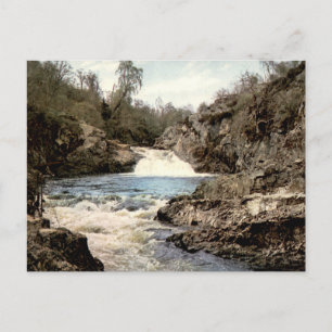 Cartão Postal Cachoeiras de Shin Vintage Cachoeira Escocesa