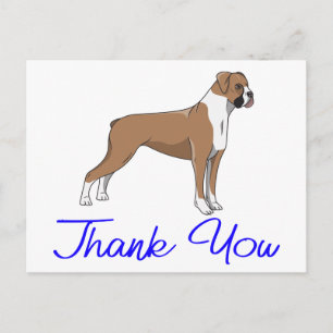 Cartão Postal Cachorrinho Fofo Desenho Animado Cachorro Boxer Ob