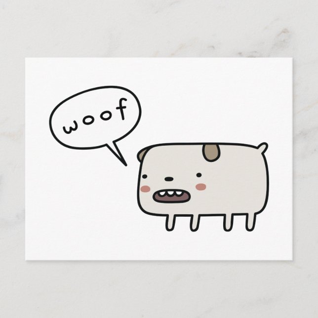 Cartão Postal Cachorro (Frente)