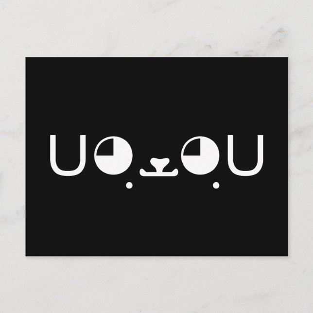 Cartão Postal Cachorro Cachorro Cachorro Cachorro Japonês Kaomoj (Frente)