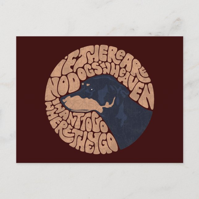 Cartão Postal Cachorro Céu (Frente)