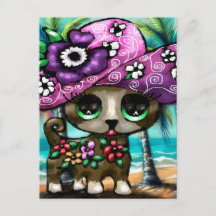 Cachorro chihuahua de férias em palmeiras