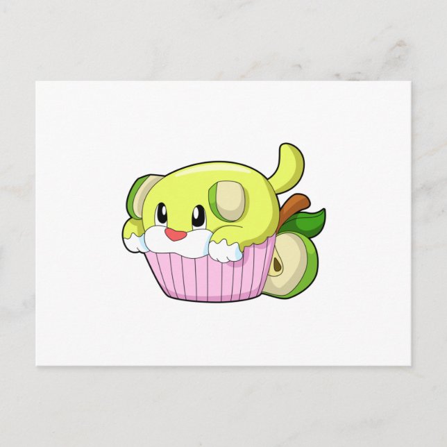 Cartão Postal Cachorro com Bolo (Frente)