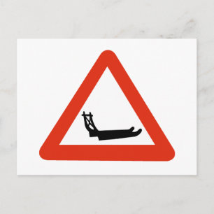 Cartão Postal Cachorro Corta, Sinal de Tráfego, Groenlândia