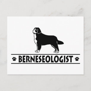 Cartão Postal Cachorro de Montanha Bernese Humorístico