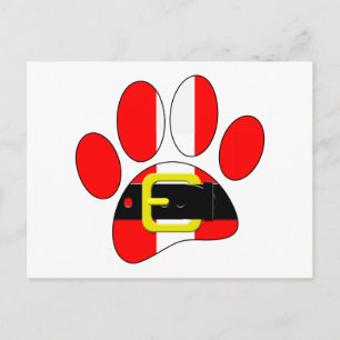 Cartão Postal Cachorro de Natal