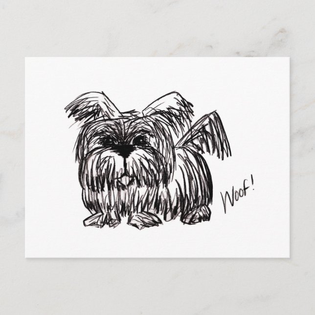 Cartão Postal Cachorro De Poeira (Frente)