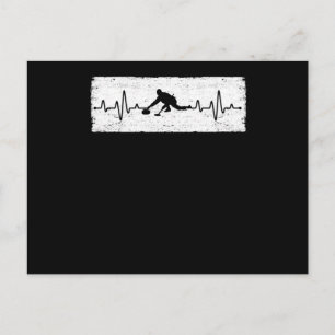 Cartão Postal Cachorro de pulso do ECG pedra-de-inverno