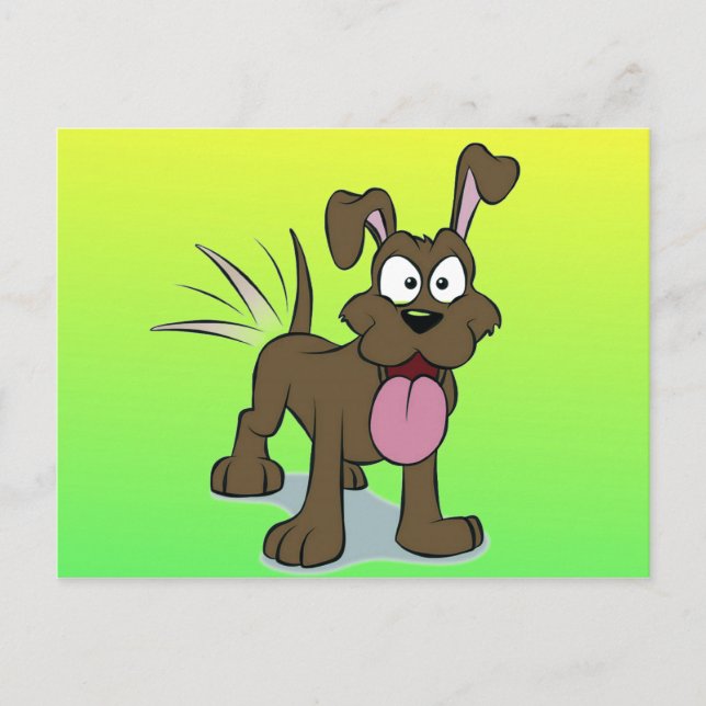 Cartão Postal Cachorro Feliz (Frente)