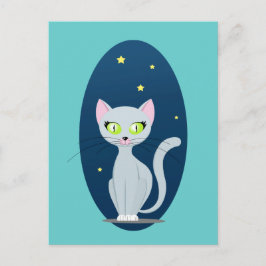 Cartão Postal Cachorro Gato Fresco Céu Cartoon Personalizado