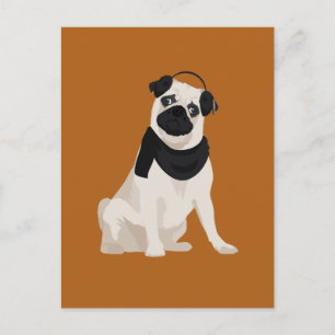 Cartão Postal Cachorro Inverno para Cachorros