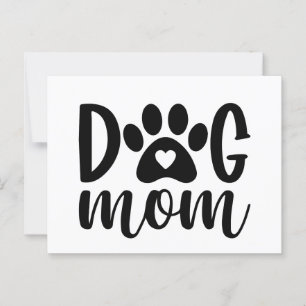 Cartão Postal Cachorro mãe T-Shirt