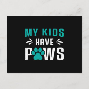 Cartão Postal Cachorro Meus Filhos Têm Cães De Pata Cachorros Ca
