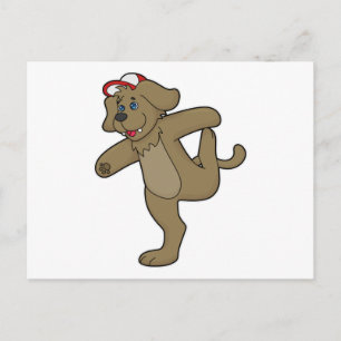 Cartão Postal Cachorro na Yoga Fitness