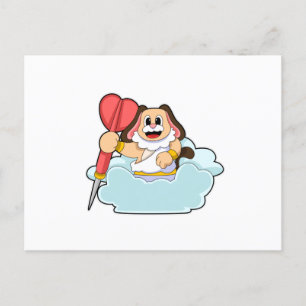 Cartão Postal Cachorro nas Trevas com Arte