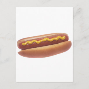Cartão Postal Cachorro-quente com Mostarda