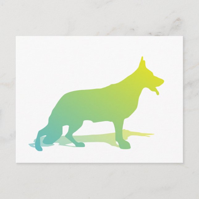 Cartão Postal Cachorro Verde (Frente)