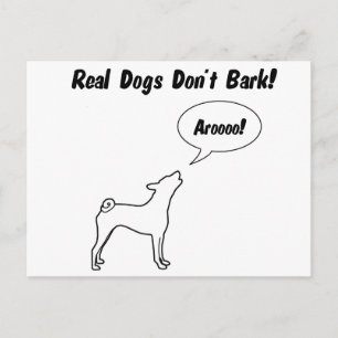 Cartão Postal Cachorros de verdade não se Latido!