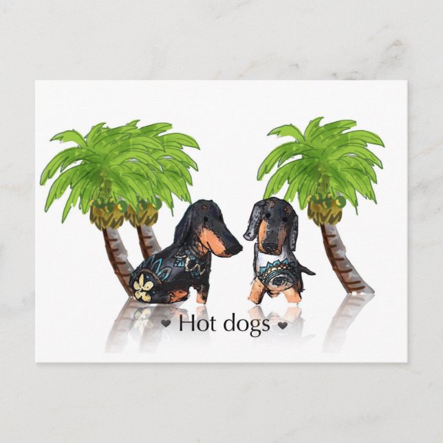 Cartão Postal Cachorros-quentes (Frente)