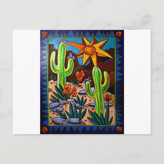Cartão Postal Cacto no sudoeste (Frente)