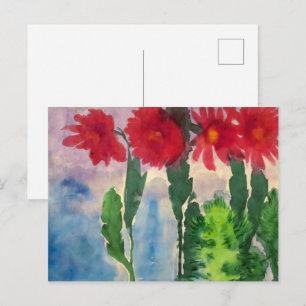 Cartão Postal Cactos em Flor Emil Nolde