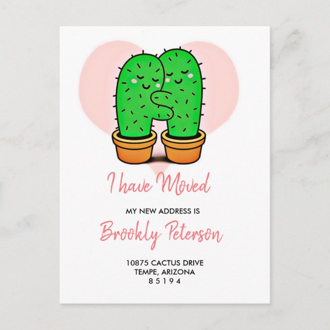 Cartão Postal Cactus, Movimentei O Cartão-Postal De Anúncio Em M (Frente)