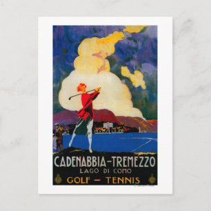Cartão Postal CadativbiaTremezzo Vintage PosterEuropa